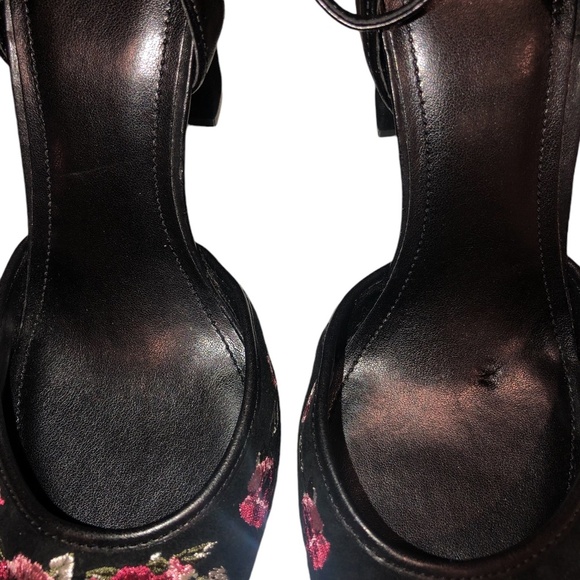 White House Black Market Embroidered Heels size 10 - Picture 7 of 11